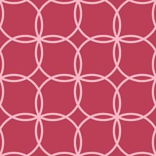 Röda Och Blek Rosa Geometriska Prydnad Seamless Mönster För Webb — Stock vektor