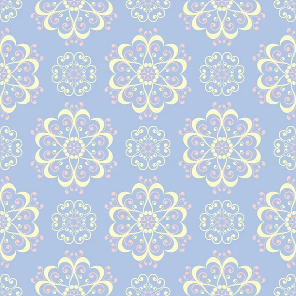 Soluk mavi sorunsuz arka plan. Çiçek desenli duvar kağıdı, Tekstil ve kumaş için