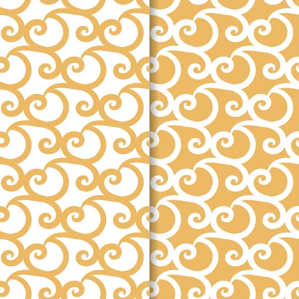 Soyut Dikişsiz desen. Tekstil, duvar kağıtları ve kumaşlar için turuncu ve beyaz arka plan