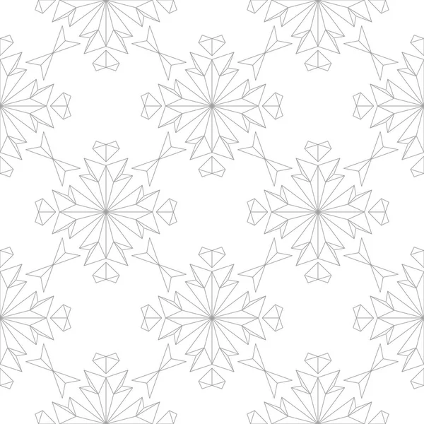 Beyaz arka plan üzerine açık gri çiçek süsleme. Tekstil ve duvar kağıtları için seamless modeli