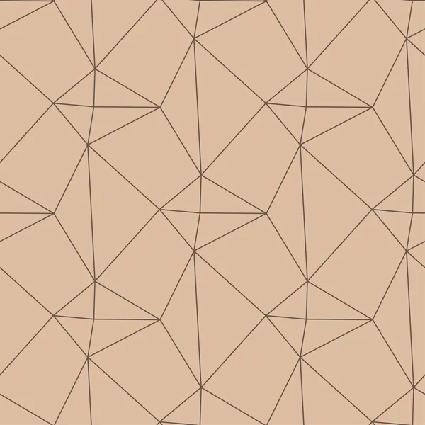 Adorno Geométrico Beige Marrón Patrón Sin Costuras Para Tela Textil — Vector de stock