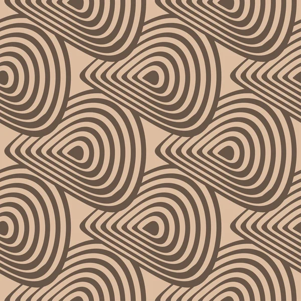 米色和褐色的几何装饰品 纺织品和墙纸无缝模式 — 图库矢量图片
