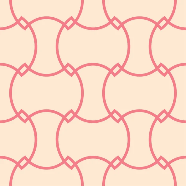 Adorno Geométrico Rojo Beige Patrón Sin Costuras Para Tela Textil — Vector de stock