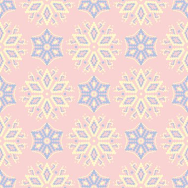 Çiçek seamless modeli. Soluk pembe arka plan duvar kağıtları, Tekstil ve kumaş için ışık mavi ve sarı çiçek öğeleri