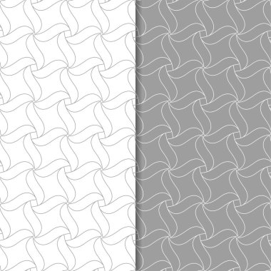 Web, Tekstil ve duvar kağıtları için dikişsiz desen gri ve beyaz geometrik dizi
