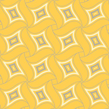 Sarı geometrik arka plan. Parlak Dikişsiz desen duvar kağıtları, Tekstil ve kumaş için