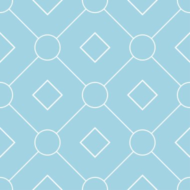 Lacivert ve beyaz geometrik süsleme. Web, Tekstil ve duvar kağıtları için seamless modeli