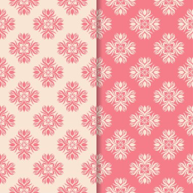 Pembe seamless modeli ile çiçek arka planlar. Duvar kağıtları ve Tekstil için tasarımlar