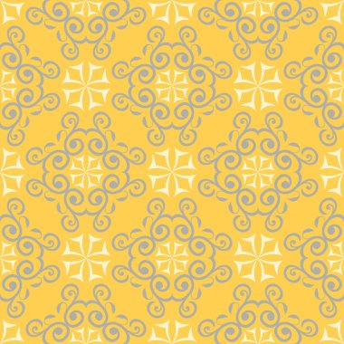 Sarı çiçek seamless modeli. Arka plan duvar kağıtları, Tekstil ve kumaş için çiçek tasarımları ile