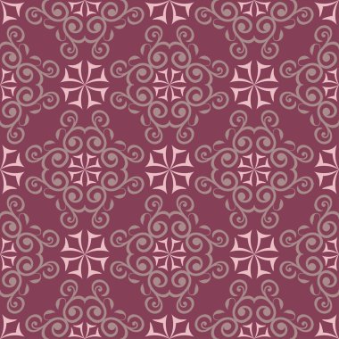 Sorunsuz arka plan. Çiçek mor kırmızı desenli duvar kağıtları, Tekstil ve kumaş için