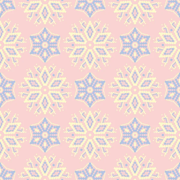 Çiçek seamless modeli. Soluk pembe arka plan duvar kağıtları, Tekstil ve kumaş için ışık mavi ve sarı çiçek öğeleri