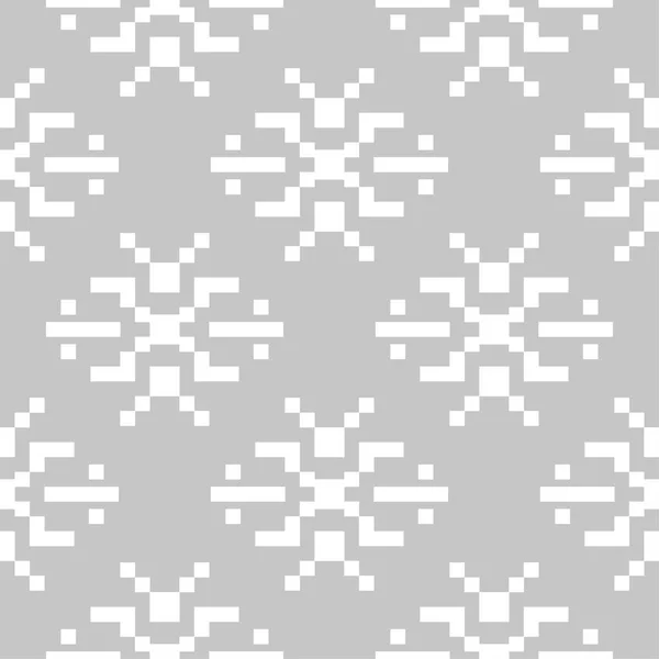 Szürke Fehér Geometriai Dísze Varrat Nélküli Mintát Web Textil Háttérképek — Stock Vector