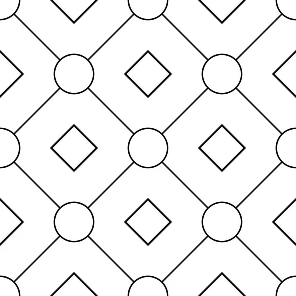 Weiße Und Schwarze Geometrische Ornamente Nahtloses Muster Für Web Textilien — Stockvektor