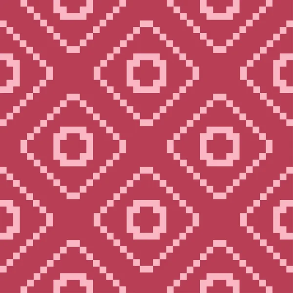 Kırmızı Soluk Pembe Geometrik Süsleme Web Tekstil Duvar Kağıtları Için — Stok Vektör
