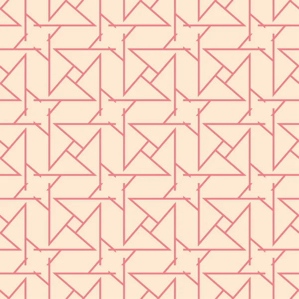Geometrik süsleme. Kırmızı ve bej seamless modeli web, Tekstil ve duvar kağıtları için