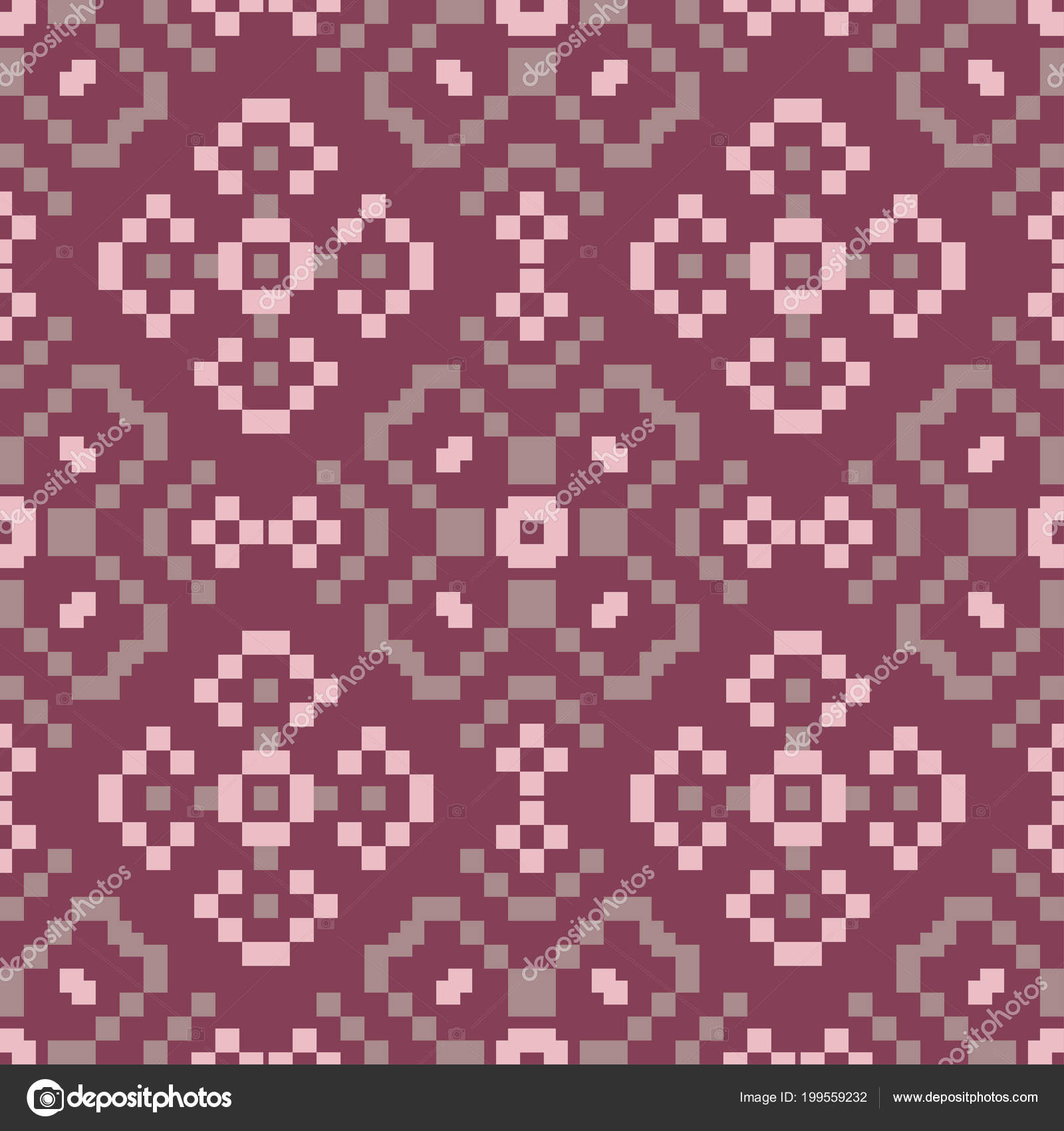 Seamless Background Floral Purple Red Pattern Wallpapers Textile