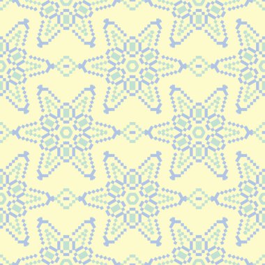 Bej renkli çiçek seamless modeli. Arka plan duvar kağıtları, Tekstil ve kumaş için mavi ve yeşil ışık çiçek öğeleri ile