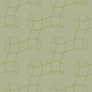 Zeytin yeşili geometrik süsleme. Web, Tekstil ve duvar kağıtları için seamless modeli