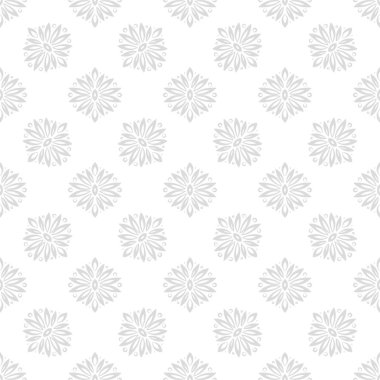 Çiçek arka plan gri seamless modeli ile. Duvar kağıtları ve tekstil tasarım