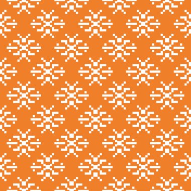 Turuncu geometrik süsleme. Web, Tekstil ve duvar kağıtları için seamless modeli