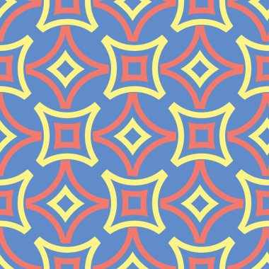 Geometrik arka plan. Mavi Dikişsiz desen duvar kağıtları, Tekstil ve kumaş için