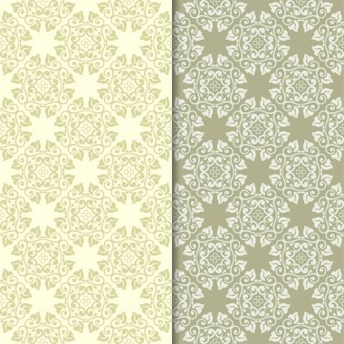 Zeytin yeşili st çiçek kökenden. Tekstil ve duvar kağıtları için dikişsiz desen