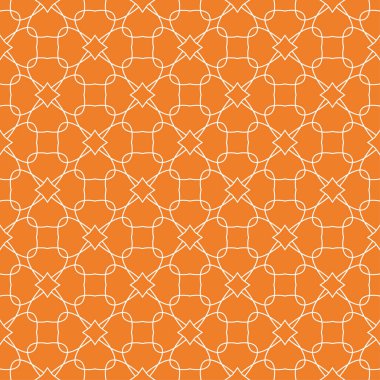 Turuncu geometrik süsleme. Web, Tekstil ve duvar kağıtları için seamless modeli