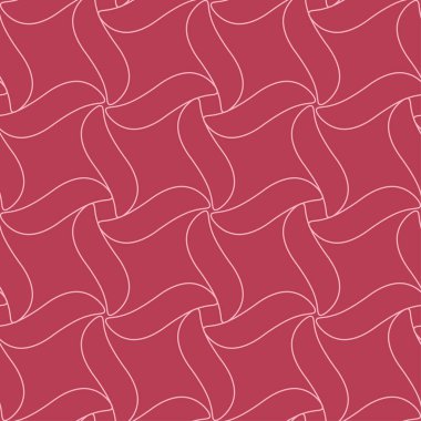 Kırmızı geometrik süsleme. Web, Tekstil ve duvar kağıtları için seamless modeli