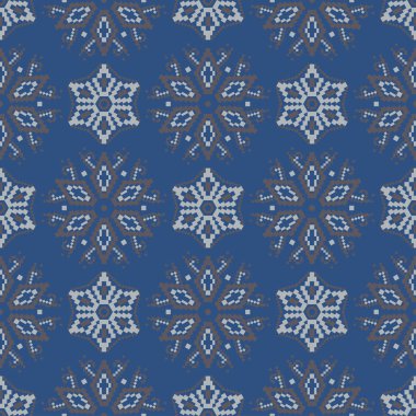 Sorunsuz çiçek desenli. Koyu mavi arka plan duvar kağıtları, Tekstil ve kumaş için çiçek tasarımları ile