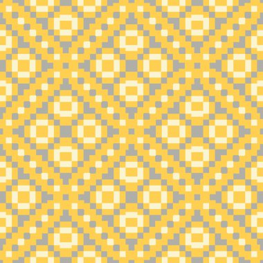 Sarı geometrik arka plan. Parlak Dikişsiz desen duvar kağıtları, Tekstil ve kumaş için