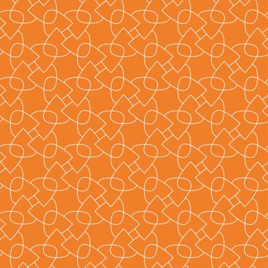 Turuncu geometrik yazdır. Web, Tekstil ve duvar kağıtları için seamless modeli