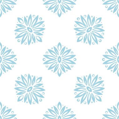 Lacivert seamless modeli ile çiçek arka plan. Duvar kağıtları ve tekstil tasarım