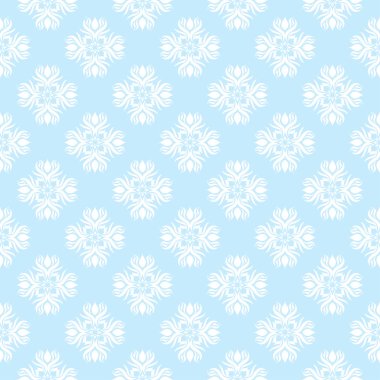 Lacivert seamless modeli ile çiçek arka plan. Duvar kağıtları ve tekstil tasarım