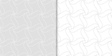 Web, Tekstil ve duvar kağıtları için dikişsiz desen ışık gri geometrik dizi