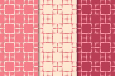 Kiraz kırmızı geometrik dikey Dikişsiz desen web, Tekstil ve duvar kağıtları için