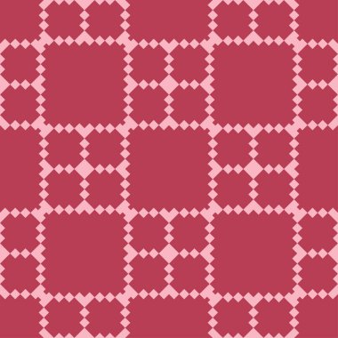 Kırmızı ve soluk pembe geometrik seamless modeli web, Tekstil ve duvar kağıtları için