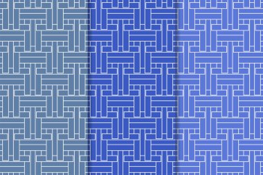 Mavi geometrik dikey Dikişsiz desen web, Tekstil ve duvar kağıtları için