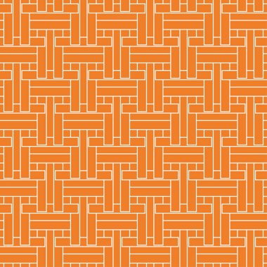 Turuncu geometrik seamless modeli web, Tekstil ve duvar kağıtları için