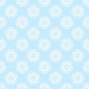 Lacivert seamless modeli ile çiçek arka plan. Duvar kağıtları ve tekstil tasarım