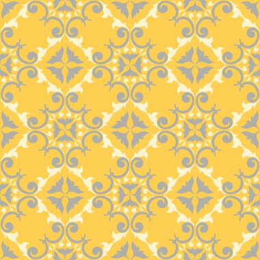 Sarı çiçek seamless modeli. Arka plan duvar kağıtları, Tekstil ve kumaş için çiçek tasarımları ile