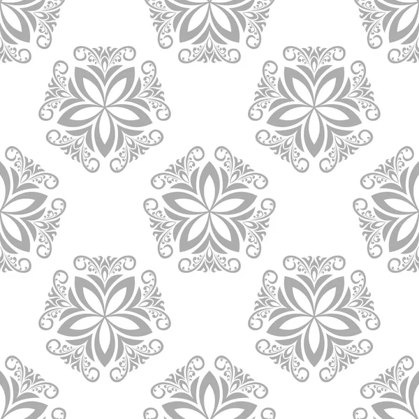 Fond Floral Avec Motif Sans Couture Gris Conception Pour Papiers — Image vectorielle