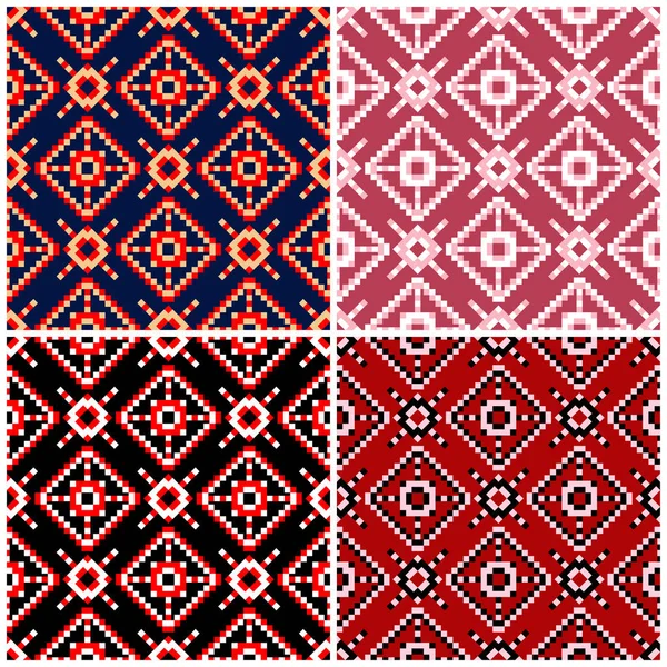 Duvar Kağıtları Tekstil Kumaş Için Geometrik Desenleri Ile Sorunsuz Kökenden — Stok Vektör
