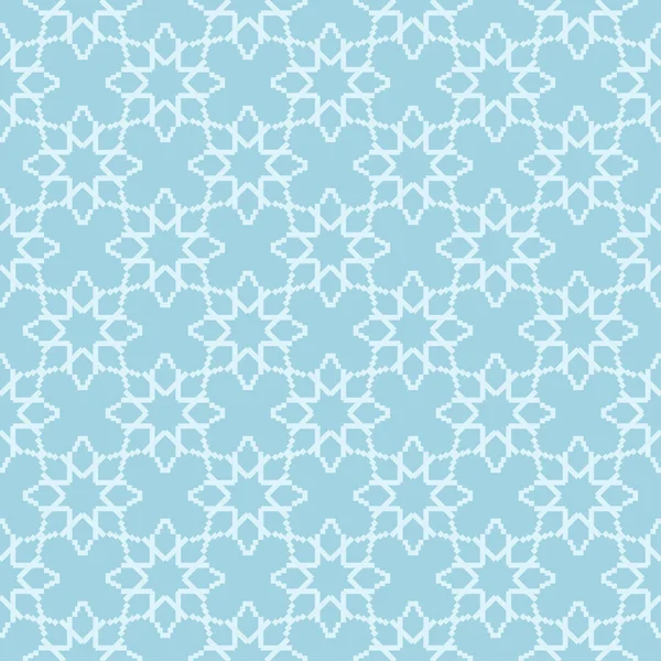 Geometric Ornament Light Blue Seamless Pattern Web Textile Wallpapers — Stock Vector