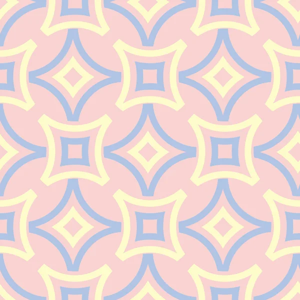 Fond Sans Couture Avec Motif Géométrique Coloré Éléments Rose Bleu — Image vectorielle