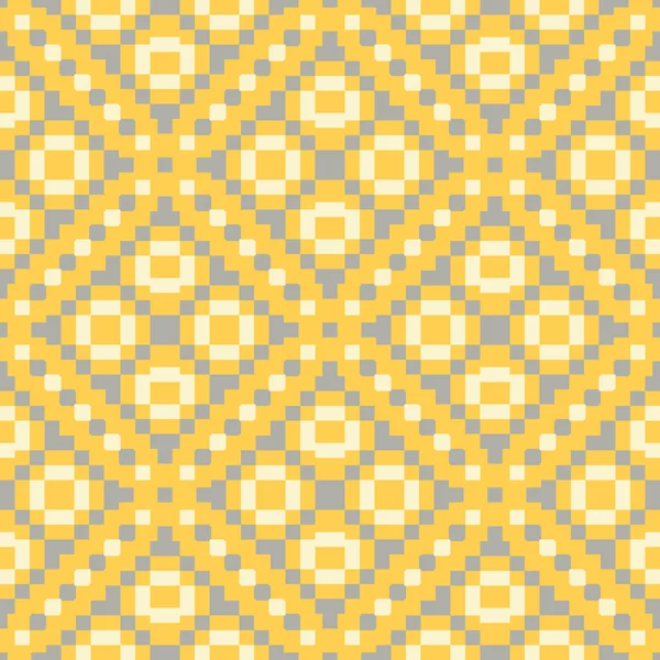 Yellow Geometric Background Bright Seamless Pattern Wallpapers Textile Fabrics — Stock Vector