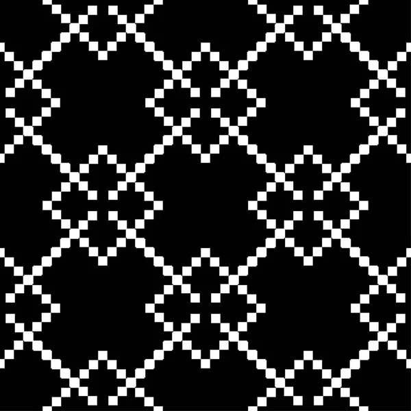 Siyah ve beyaz geometrik yazdır. Web, Tekstil ve duvar kağıtları için seamless modeli