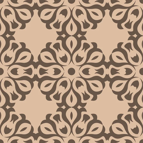 Kahverengi Bej seamless modeli ile çiçek arka plan. Duvar kağıtları ve tekstil tasarım