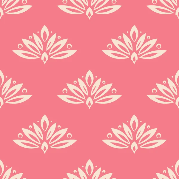 Fond Floral Avec Motif Rose Sans Couture Conception Pour Papiers — Image vectorielle