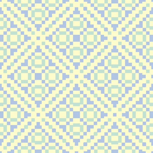 Geometrik seamless modeli. Bej renkli arka plan duvar kağıtları, Tekstil ve kumaş için mavi ve yeşil öğeleri ile