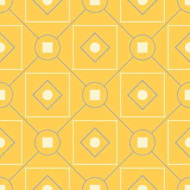 Geometrik seamless modeli. Sarı gri ve beyaz renkli arka plan duvar kağıtları, Tekstil ve kumaş için